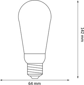 Lampadina LED DECO VINTAGE ST64 E27/3,5W/230V 1800K