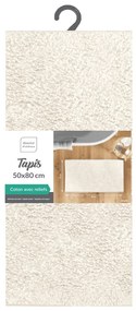 Tappetino per il bagno color crema 50x80 cm Mael – douceur d'intérieur