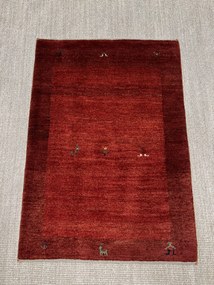 Gabbeh Tappeto persiano 80x120 Rosso (Iran) Annodato A Mano