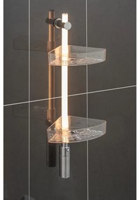 Mensola trasparente autoportante per il bagno - Wenko