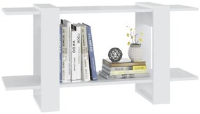 Libreria bianca 100x30x51 cm in legno multistrato