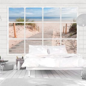 Fotomurale Window &amp; beach