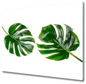Tagliere in vetro temperato Foglie tropicali 60x52 cm