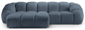 Divano angolare blu (con penisola a sinistra) Diana – Micadoni