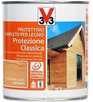 Protettivo Completo Legno Per Proteggere E Decorare I Rivestimenti In Legno Esterni Ed Interni Castagno Chiaro 0,75 Lt-V33