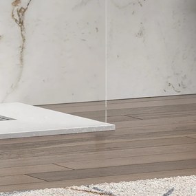 Parete doccia walk in 140 cm trasparente spessore 8mm KW3000 - KAMALU