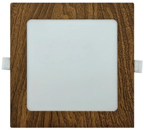 Lampada LED da incasso SQUARE LED/12W/230V 4200K 16,8x16,8 cm marrone