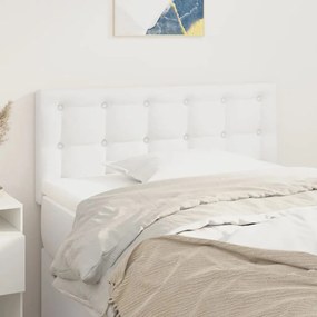 Testiera Bianca 90x5x78/88 Cm İn Similpelle /