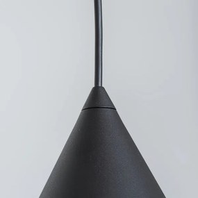 Lampada a sospensione su cavo ETNA II 1xE27/15W/230V Ø 25 cm nera