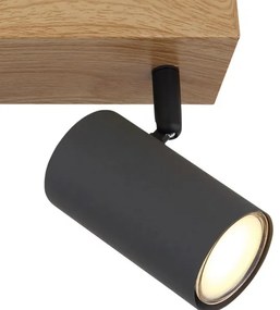 Globo 57911-2G - Faretto ROBBY 2xGU10/35W/230V grigio/marrone