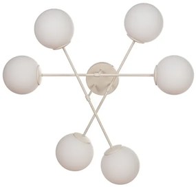 Plafoniera MOON 6xE27/15W/230V crema