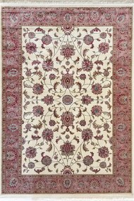 Tappeto Oriental 528 in viscosa Rosa L 230 x L 160 cm