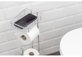 WENKO 24074800 - Porta carta igienica 16x59 cm cromo lucido