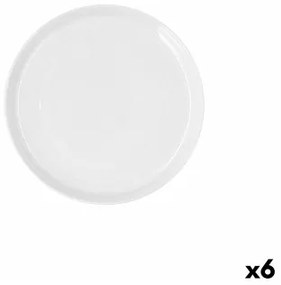 Piatto da pranzo Ariane Artisan Bianco Ceramica Ø 27 cm (6 Unità)