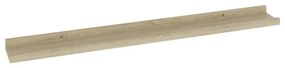 Mensole da parete 4 pz rovere sonoma 80x9x3 cm