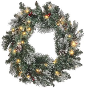 Ghirlanda natalizia LED verde e bianco ⌀ 40 cm WAPTA Beliani