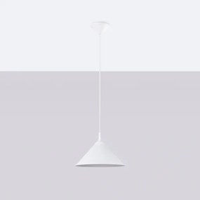 Sollux SL.1325 - Lampadario a sospensione con filo ZUMA 1xE27/15W/230V diametro 30 cm bianco