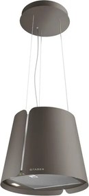 Cappa ad isola Hood Beat Titanium opaco F45 FABER argento L 43 cm