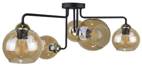 Lampadario a plafone MONDE GOLD 5xE27/60W/230V