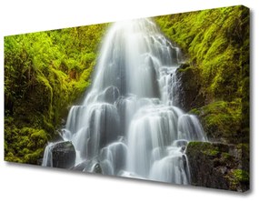 Quadro su tela Cascata della natura 100x50 cm