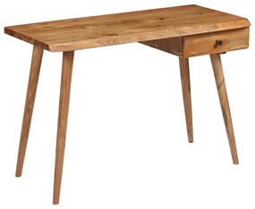 Scrittoio İn Legno Massello Di Acacia 110x50x76 Cm /