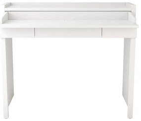 Tavolo da lavoro con piano bianco 36x110 cm Mel - Woodman