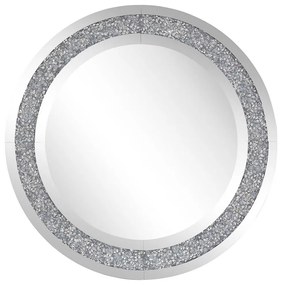 Specchio da parete argento ø70 cm ERBRAY Beliani