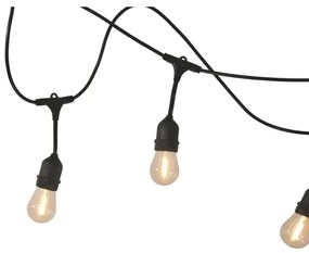 LED Catena solare da esterno PARTY 10xE27/3,7V 10 m IP44 + TC