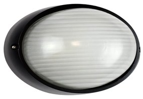 Plafoniera E27 IP54 Nera 214x142mm Colore Nero