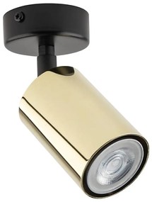 Faretto ZOOM 1xGU10/10W/230V ottone/nero