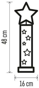 Decorazione natalizia LED 5xLED/2xAA stella