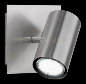Marley base spot cilindrica soft nichel opaco cm 12 1 luce attacco ...