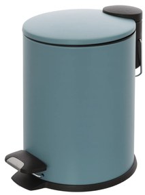 Pattumiera Bagno Con Pedale 3L Feridras "Cover Slim" Blu Pastello