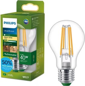 Lampadina LED dimmerabile ULTRAEFFICIENT VINTAGE Philips A60 E27/2,3W/230V 2700K
