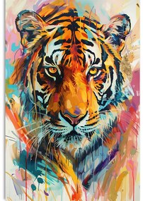 Stampa su tela – Tigre con imitazione di pittura