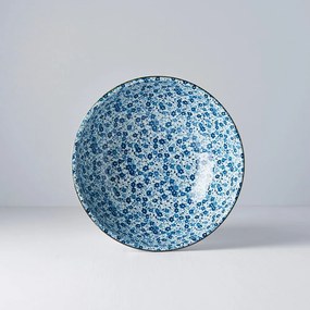 Ciotola in ceramica blu e bianca, ø 21,5 cm Daisy - MIJ