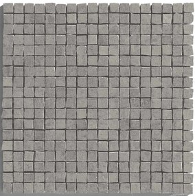 Pavimento Rivestimento 30x30 grigio mosaico effetto cemento 9,5 mm in gres fine porcellanato Ragno Concept 00R2AU04