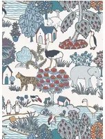 Little Greene Carta da parati Animal Kingdom - Bassoon