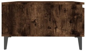 Tavolino da Salotto Rovere Fumo 90x60x35 cm in Truciolato
