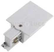 Innesto destro bianco per binario incasso 9,8x5,6x3,2cm inc-track-n...