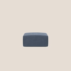 Nettuno modulo pouf in morbido tessuto bouclè T07 blu