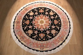 Tabriz Tappeto 150 x 150 (Iran) Annodato A Mano