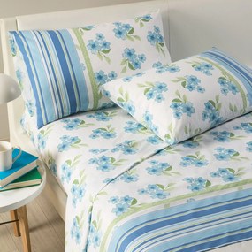 Completo Lenzuola Matrimoniale Bluette Fiordipesco Caleffi,
