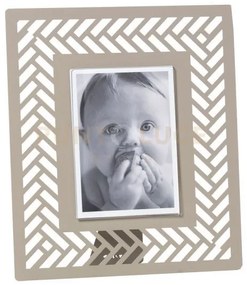 Portafoto di design milleintrecci grande sabbia