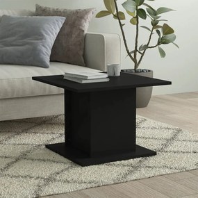 Tavolino da salotto nero 55,5x55,5x40 cm in truciolato