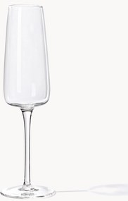 Set di 4 flute da champagne in vetro soffiato Ellery