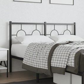 Testiera İn Metallo Nero 140 Cm /