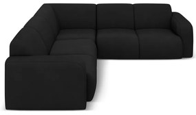 Divano angolare nero (angolo variabile/ad L) Molino - Micadoni Home