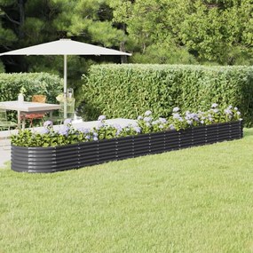 Letto Da Giardino İn Acciaio A Polvere 512x80x36 Cm Antracite /