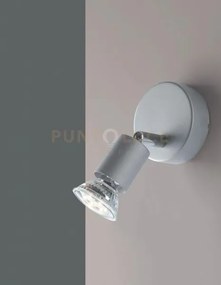 Spot led cooper silver 1 luce attacco gu10 led 5w 400lm 2700k 11x4,...